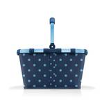Einkaufskorb carrybag Frame Dots Blue Blau - Kunststoff - 48 x 29 x 28 cm