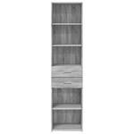 Highboard DE5683 Grau - Holzwerkstoff - 43 x 185 x 45 cm