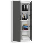 Mehrzweckschrank R80 2T 8R CLP Graphit - Grau - Weiß