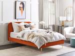 Doppelbett FLAYAT Gold - Orange - Breite: 153 cm