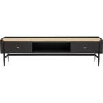 Meuble TV Milano Marron - Bois massif - 200 x 55 x 40 cm