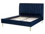 Doppelbett MARVILLE Blau - Marineblau - Breite: 182 cm