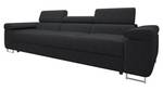 Sofa Torezio 3 Cord Schwarz