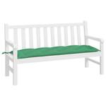 Coussin de banc de jardin Vert - Profondeur : 150 cm