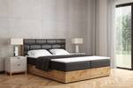 Boxspringbett LOLLY7 Hochglanz Schwarz - Breite: 169 cm - H3