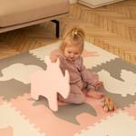XXL Puzzlematte für Babys - Afrika Cremeweiß - Grau - Pink