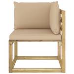 Canapé d'angle 3016481-7 (lot de 2) Beige - Bois manufacturé - Bois/Imitation - 64 x 70 x 64 cm