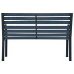 Gartenbank 3002456 Grau - Metall - Massivholz - 120 x 76 x 59 cm