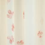 Gardine weiß-pink FloralWohnzimmer Weiß - Textil - 140 x 245 x 140 cm