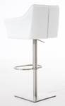 Tabouret de bar Damaso Lot de 2 Blanc - Argenté