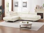 Sofa ROMAIN Weiß - Kunstleder - 226 x 95 x 290 cm