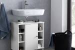 Waschbeckenunterschrank BLEROR Weiß Weiß - Holzwerkstoff - 32 x 64 x 60 cm