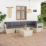 Garten-Lounge-Set (6-teilig) 3016490-14 Anthrazit - Cremeweiß