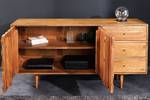 Sideboard ALPINE Braun - Massivholz - 145 x 75 x 40 cm