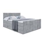 Boxspringbett MOETI-Z KING Hellgrau - Breite: 140 cm