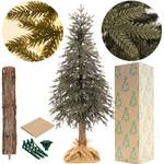 Künstlicher Weihnachtsbaum 220 cm Grün - Kunststoff - 90 x 220 x 90 cm