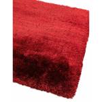 Tapis shaggy tufté main confort SPLASH Rouge - 70 x 140 cm