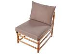 Chaise de jardin CERRETO Beige - Chêne clair - Taupe - 55 x 67 cm