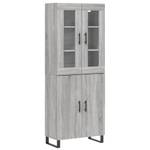 Highboard DE7505 Grau - Holzwerkstoff - 34 x 180 x 70 cm