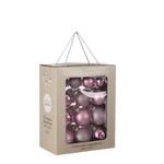 Weihnachtsbaumkugeln-Set Violett - Glas - 7 x 7 x 7 cm