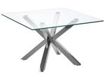 Table basse STARLIGHT Argenté - Verre - 70 x 44 x 70 cm