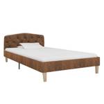 Cadre de lit 298338 Marron - Bois manufacturé - Métal - 94 x 75 x 210 cm