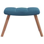 chaise à bascule avec tabouret 3011660-2 Bleu