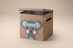 Lifeney Aufbewahrungsbox Deckel Koala Kunststoff - 33 x 38 x 4 cm