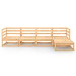 Garten-Lounge-Set (5-teilig) 3009925-2 Braun - Massivholz - Holzart/Dekor - 70 x 30 x 70 cm