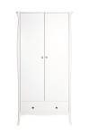 l' armoire Baroque Blanc crème - Blanc - Largeur : 99 cm