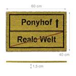 \'Ponyhof\' 40x60 cm Fu脽matte Kokos