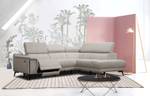 Relax-Ecksofa 3-Sitzer Matera Beige - Ecke davorstehend rechts - Longchair davorstehend rechts - Ottomane davorstehend rechts