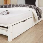 Lit double, 2 coffres de rangement 2288 Blanc - Bois massif - Bois/Imitation - 140 x 28 x 200 cm