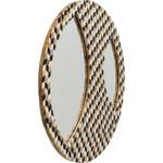 Miroir Tahiti Marron - Bois manufacturé - 67 x 67 x 2 cm