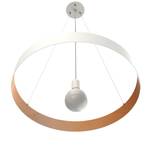 Suspension Halo Cuivre - Blanc - Diamètre : 60 cm