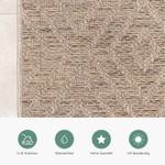 In- & Outdoor Jute Teppich Fora Tile 120 x 170 cm