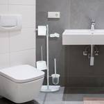WC-Garnitur universal Silber - Metall - Kunststoff - 33 x 87 x 18 cm