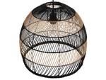 Pendelleuchten BUMI Beige - Schwarz - Blau - Rattan - 45 x 40 x 45 cm