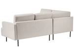 Ecksofa BREDA Beige - Schwarz - Creme - 210 x 75 x 200 cm