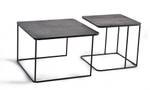 Set mit 2 Mitteltischen 6148 Massivholz - 62 x 41 x 62 cm