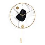 Wanduhr Simple Spot Gold - Metall - 42 x 67 x 5 cm