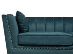 2-Sitzer Sofa GAULA Blau - Petrol - Silber