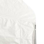 Gazebo avec toit Blanc - Matière plastique - 223 x 375 x 588 cm