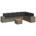 Gartensitzgruppe K4753(8-tlg) Grau - Massivholz - 69 x 62 x 62 cm