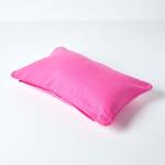 Unifarbener kissenbezug aus Baumwolle Pink - 30 x 50 cm