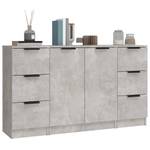 Sideboard 3er-Set F18150 Grau - Holzwerkstoff - 30 x 70 x 30 cm