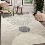 Tapis salon SONDA Gris - Fibres naturelles - 120 x 6 x 160 cm