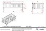 Kinderbett PEUTERBED KSB015 Weiß - 148 x 60 cm