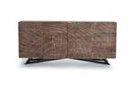 Anrichte 1096 Braun - Massivholz - 40 x 90 x 200 cm