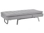 Chaiselongue LOIRET Grau - Hellgrau - Silber